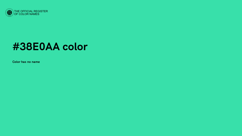 #38E0AA color image