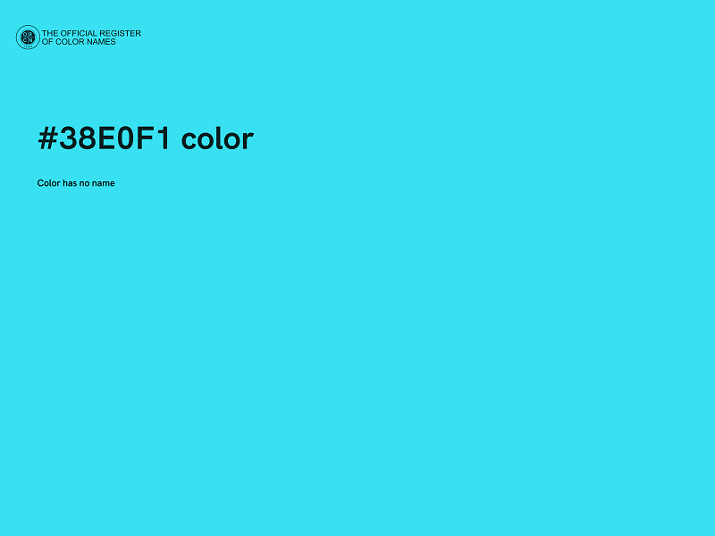 #38E0F1 color image