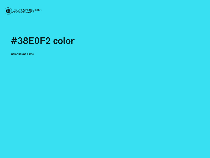 #38E0F2 color image