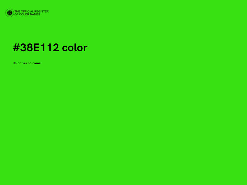 #38E112 color image