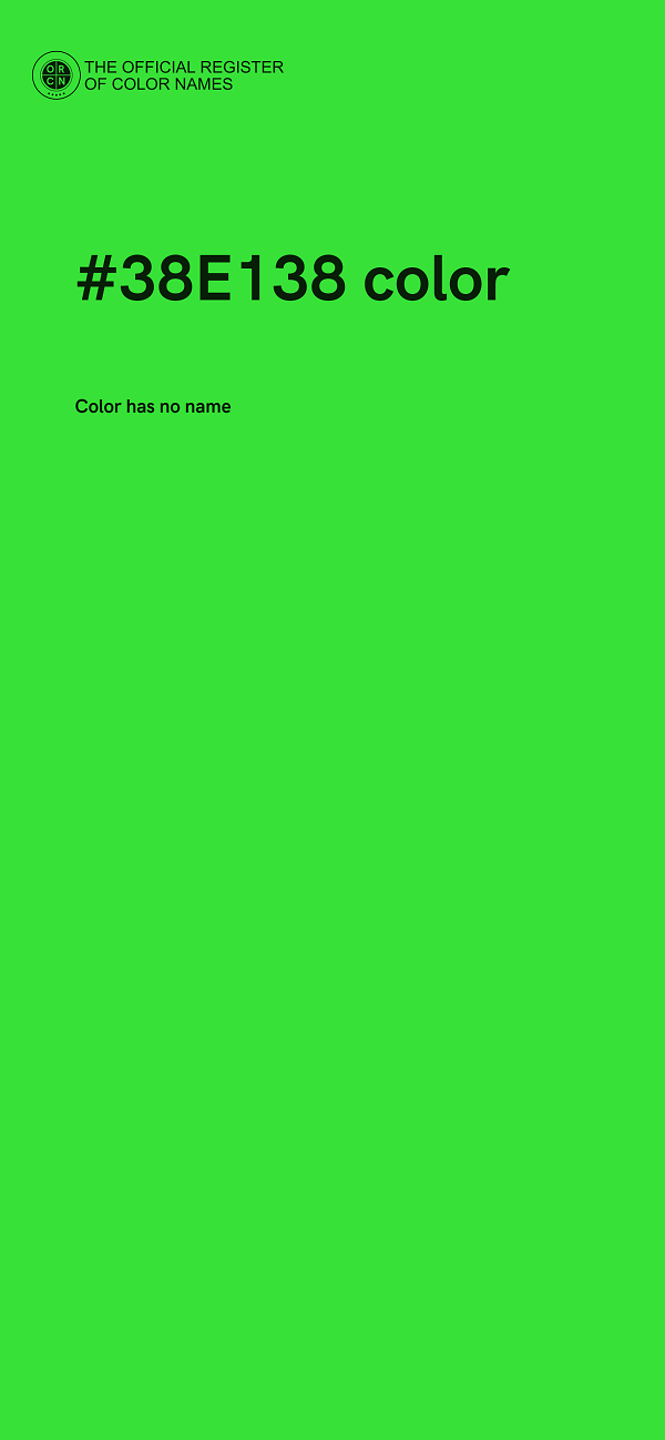#38E138 color image