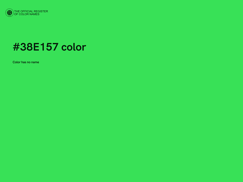 #38E157 color image