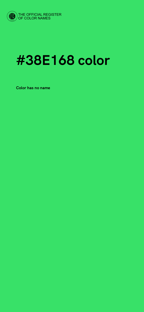 #38E168 color image