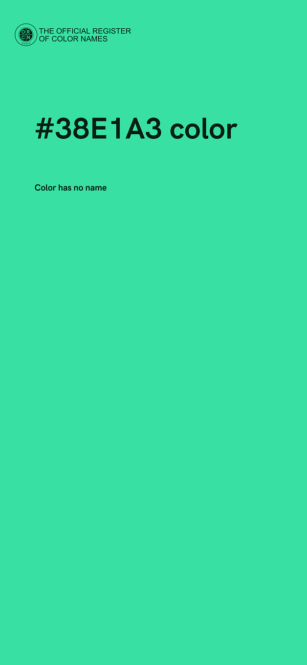 #38E1A3 color image