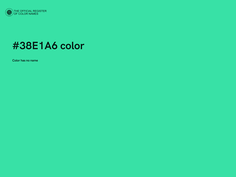 #38E1A6 color image