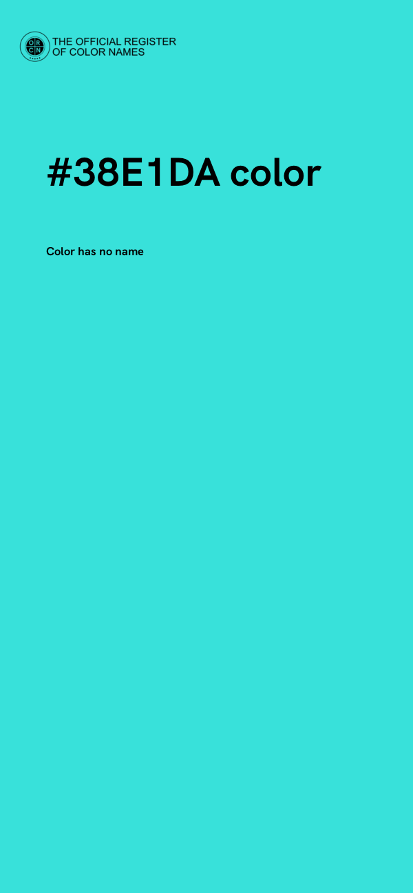 #38E1DA color image