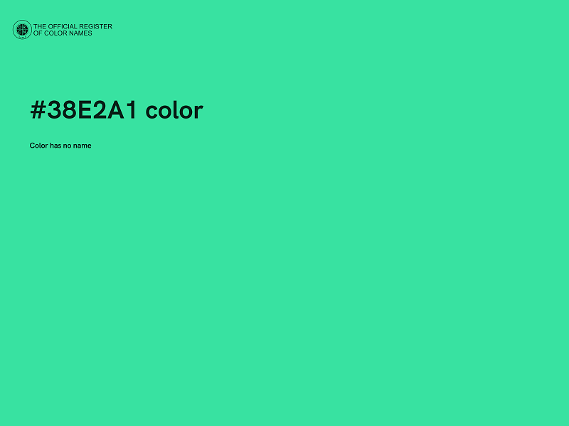 #38E2A1 color image