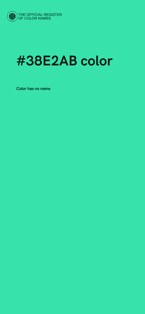 #38E2AB color image