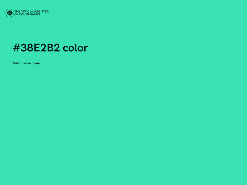 #38E2B2 color image