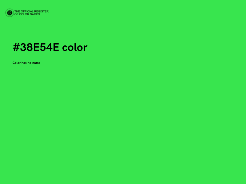 #38E54E color image