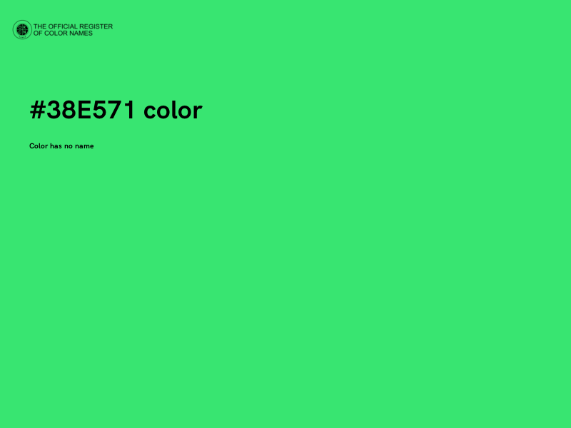 #38E571 color image