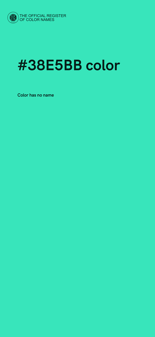 #38E5BB color image