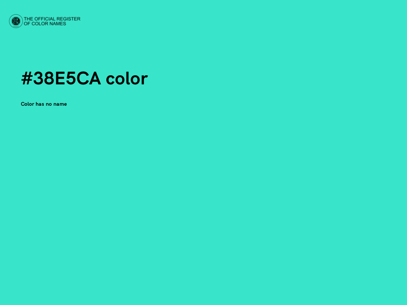 #38E5CA color image