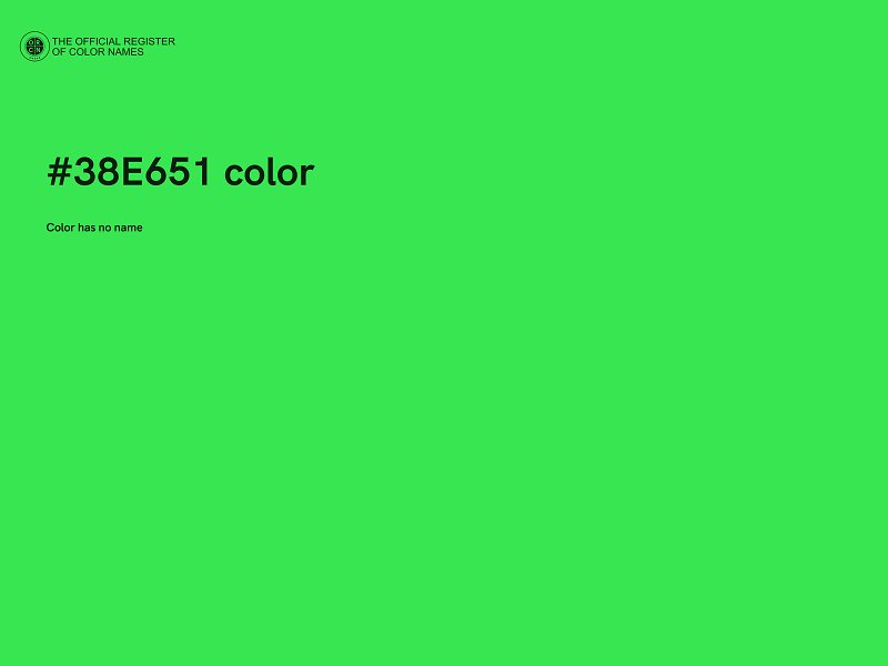 #38E651 color image
