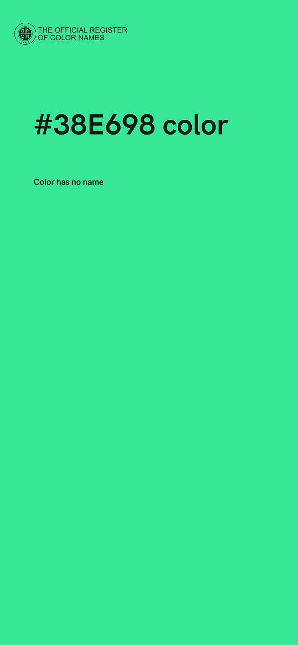 #38E698 color image
