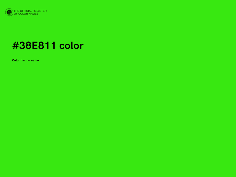 #38E811 color image