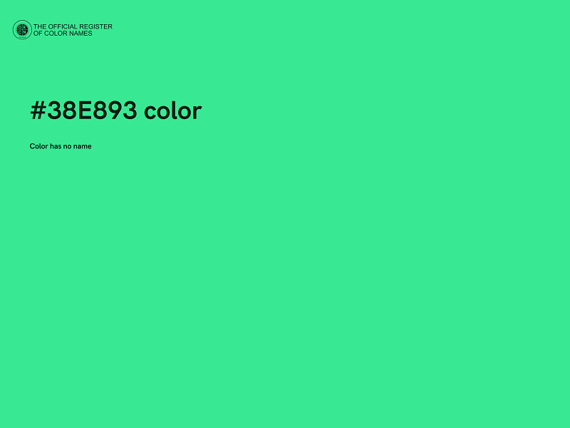 #38E893 color image
