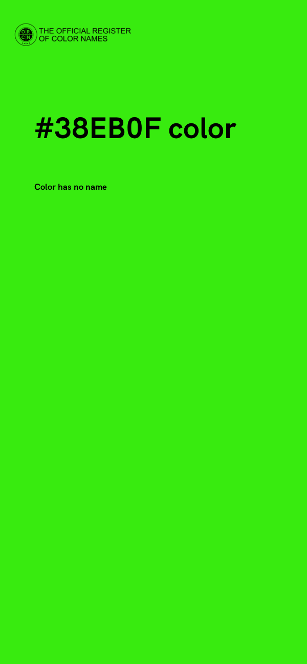 #38EB0F color image