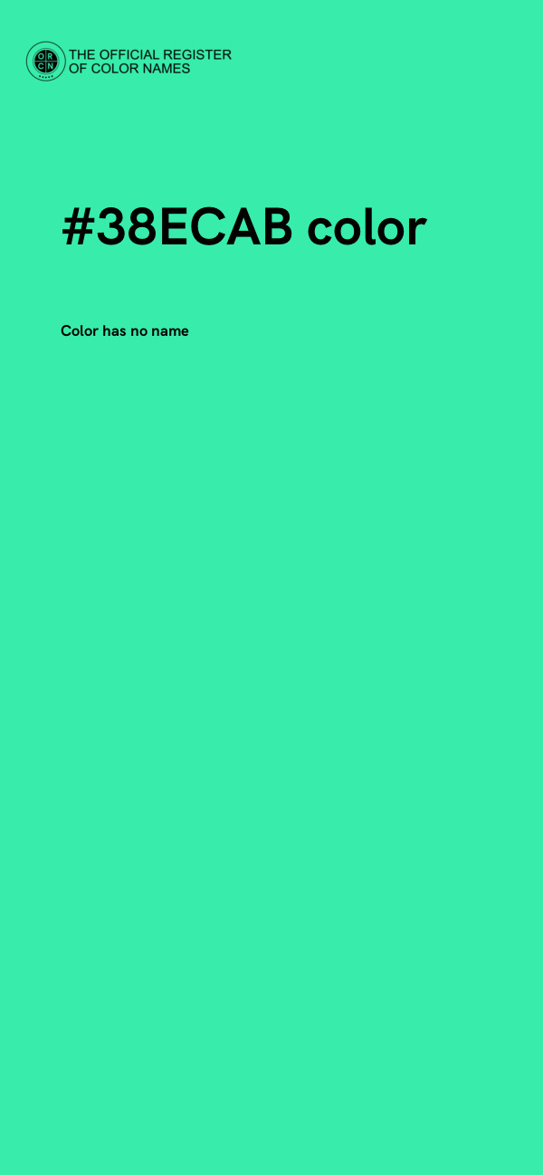 #38ECAB color image