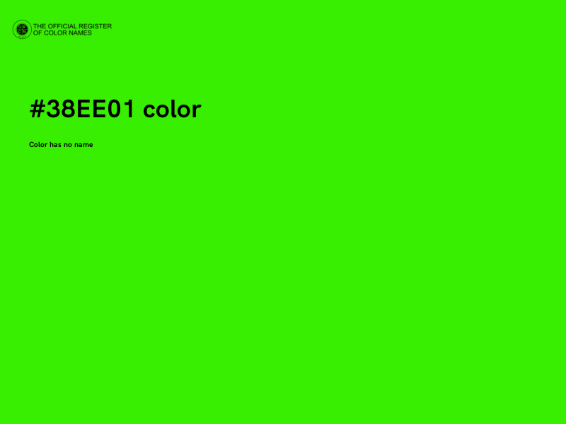 #38EE01 color image