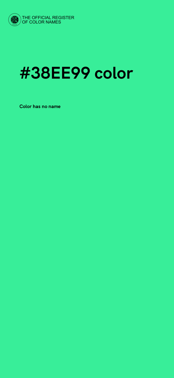 #38EE99 color image