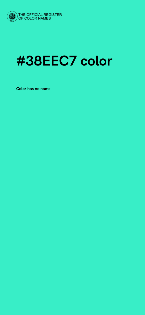 #38EEC7 color image
