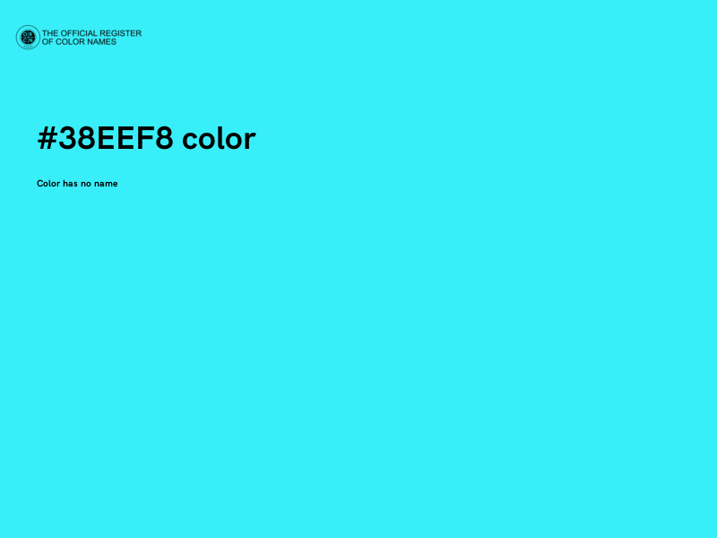 #38EEF8 color image