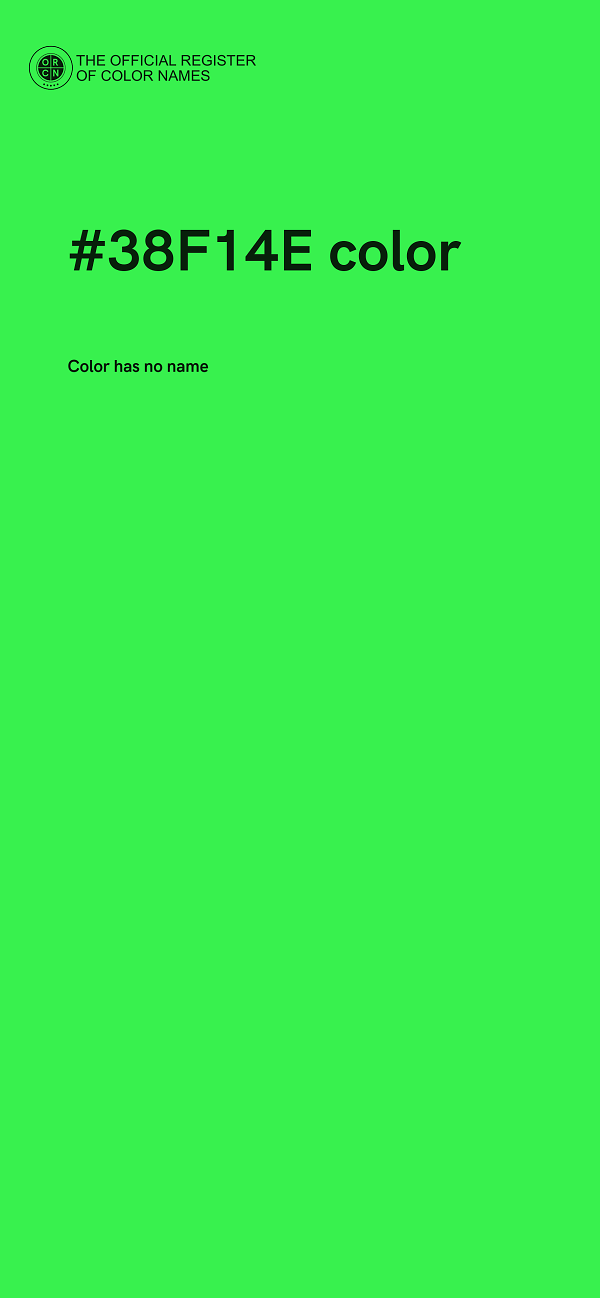 #38F14E color image