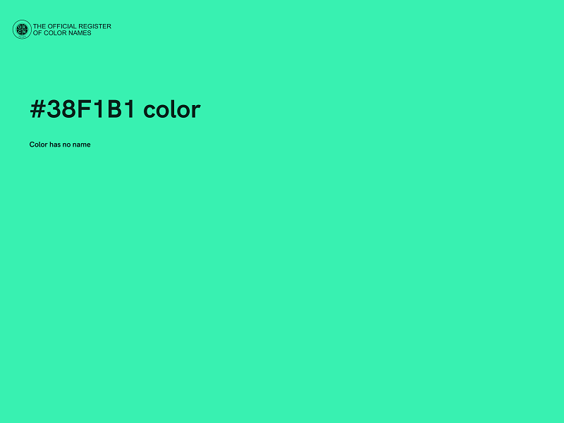 #38F1B1 color image