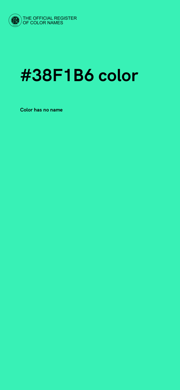 #38F1B6 color image