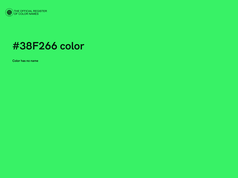 #38F266 color image