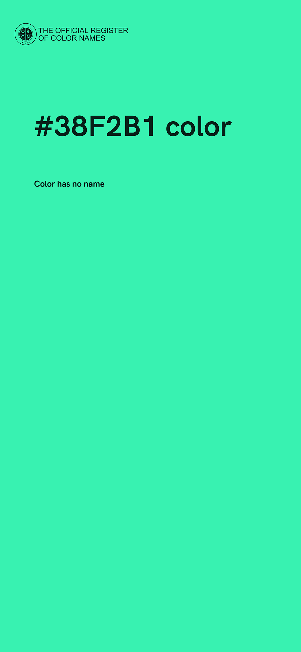 #38F2B1 color image