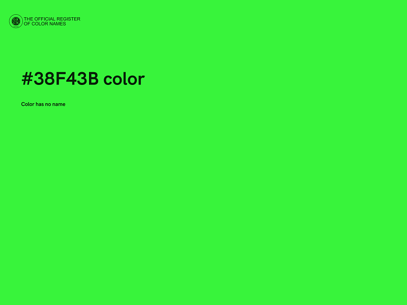 #38F43B color image