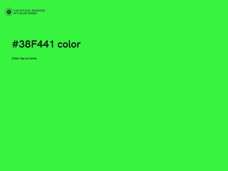 #38F441 color image
