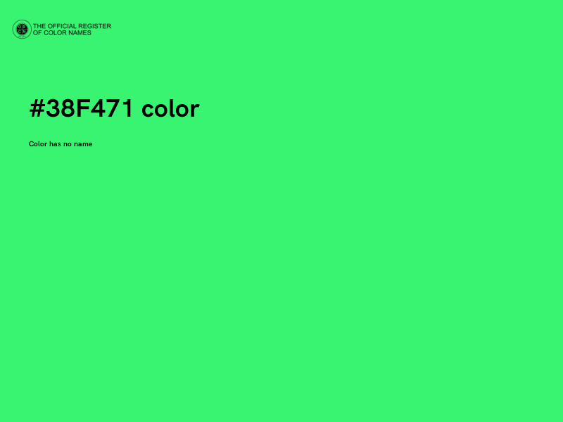#38F471 color image