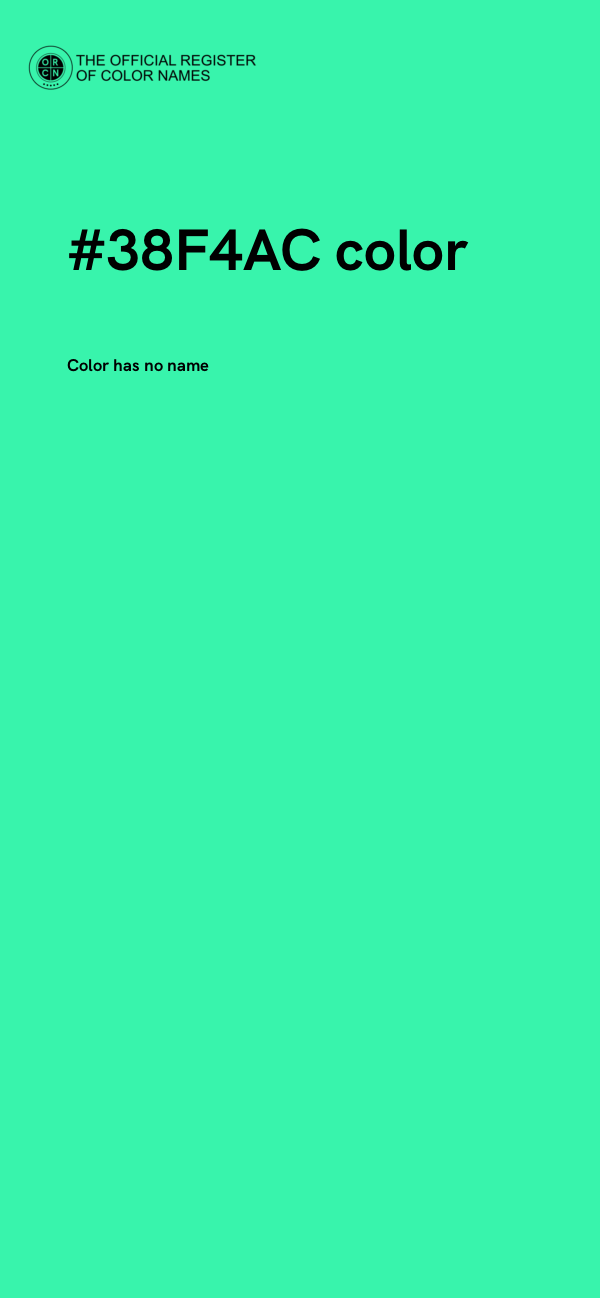 #38F4AC color image