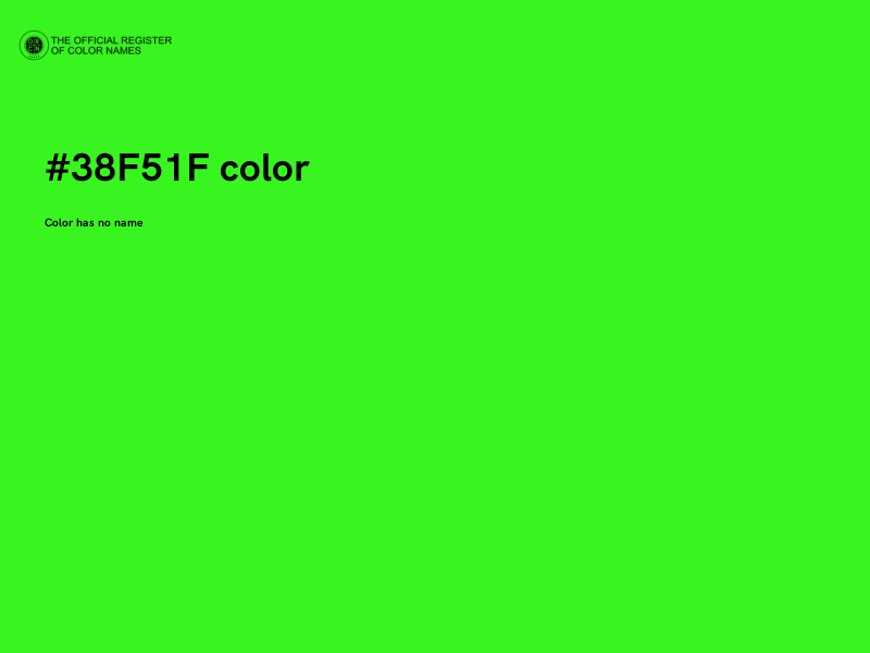 #38F51F color image