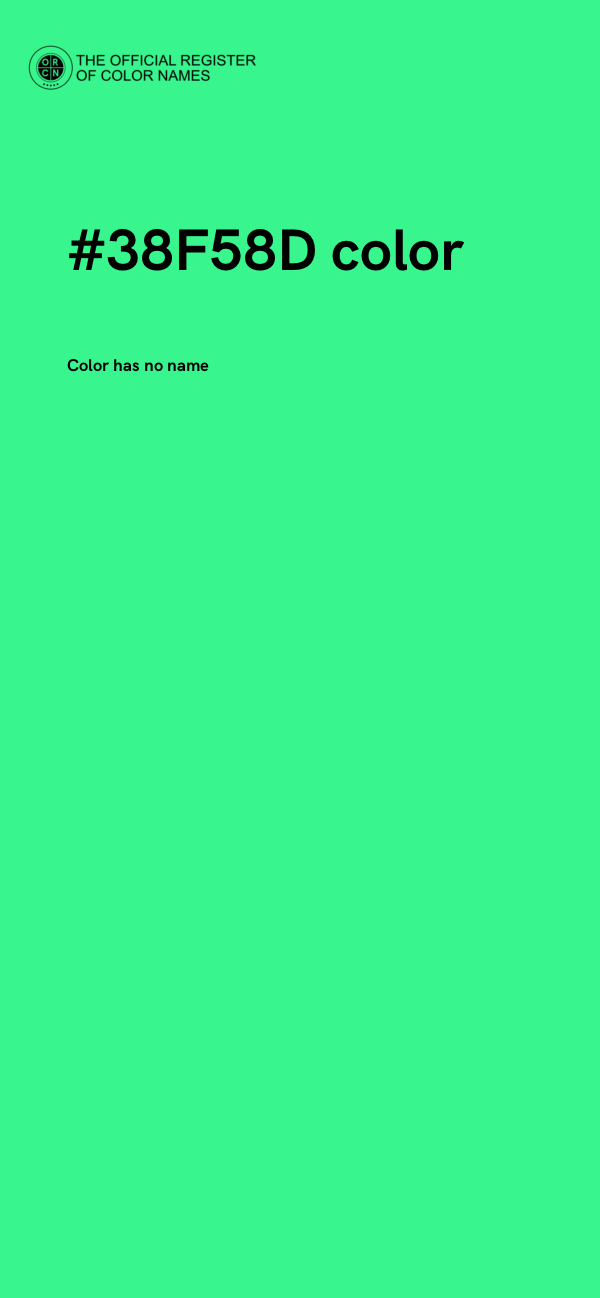 #38F58D color image