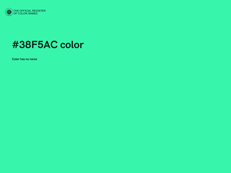 #38F5AC color image