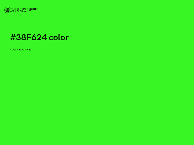 #38F624 color image