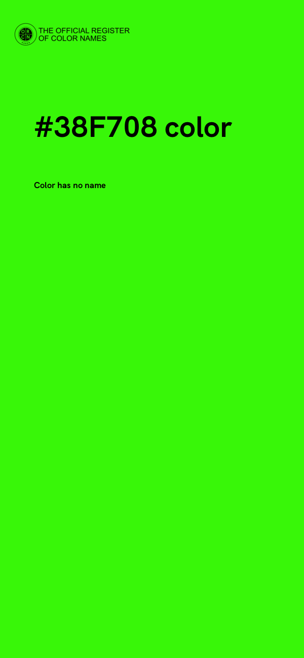 #38F708 color image