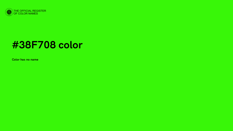 #38F708 color image