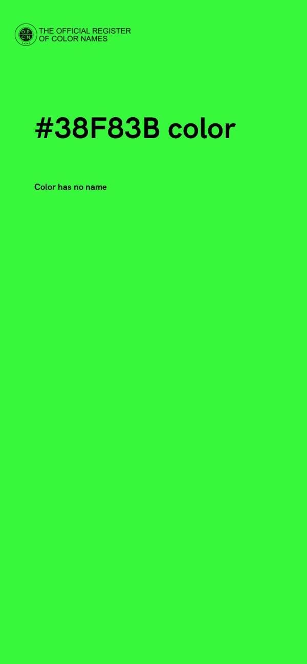 #38F83B color image