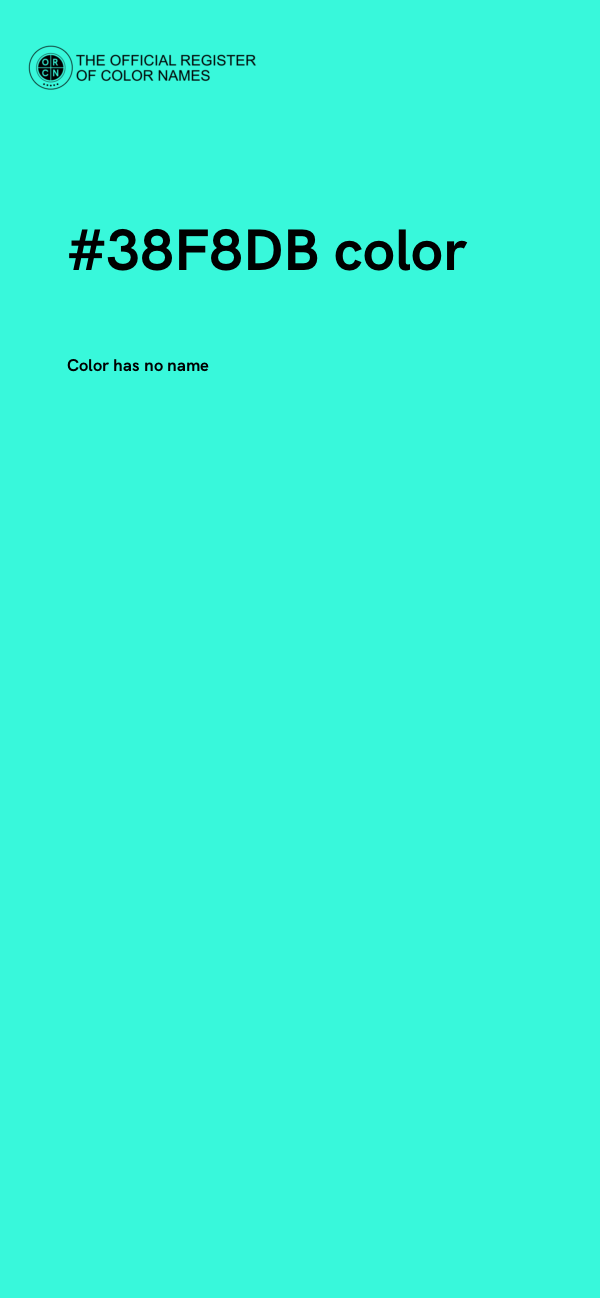 #38F8DB color image