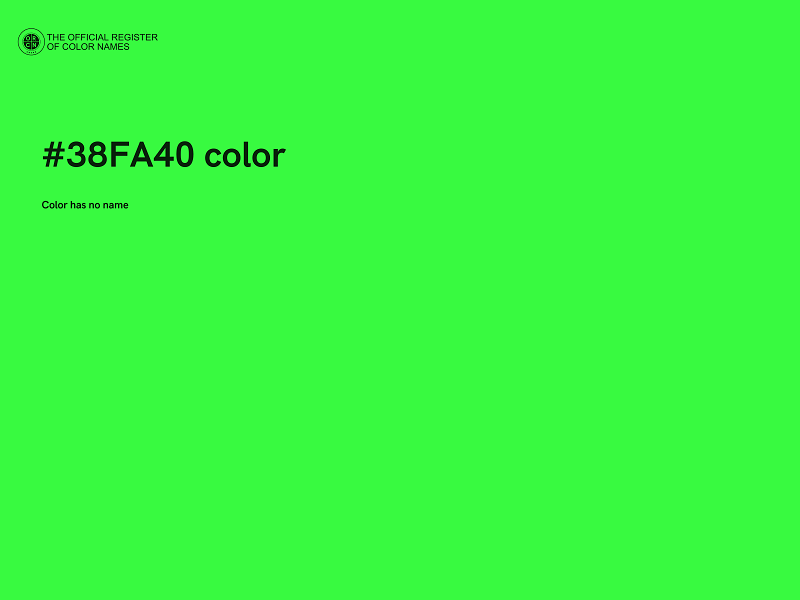 #38FA40 color image