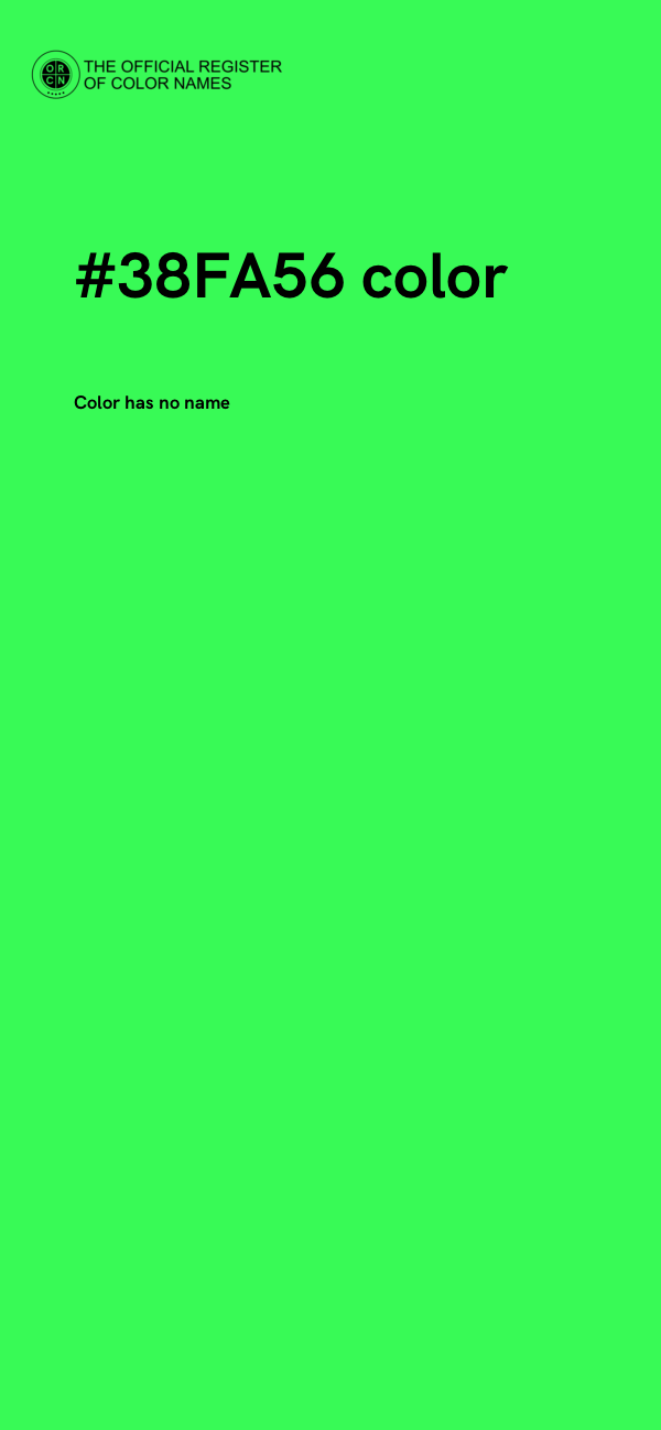 #38FA56 color image