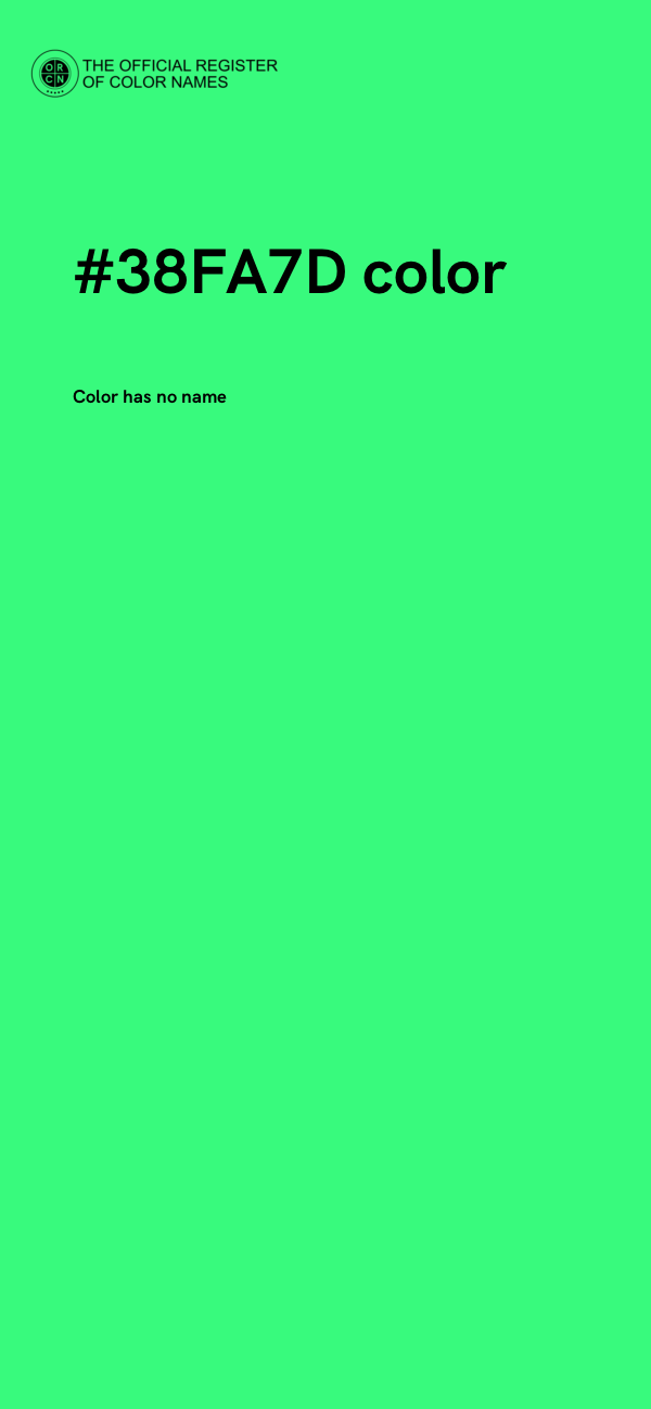 #38FA7D color image