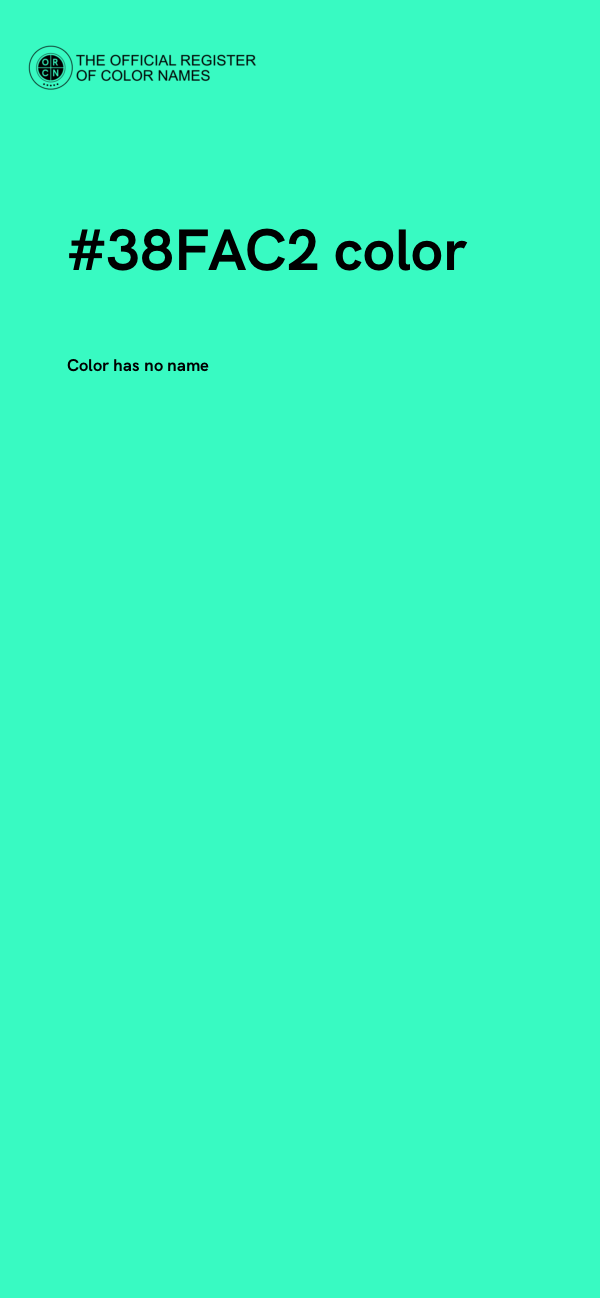 #38FAC2 color image