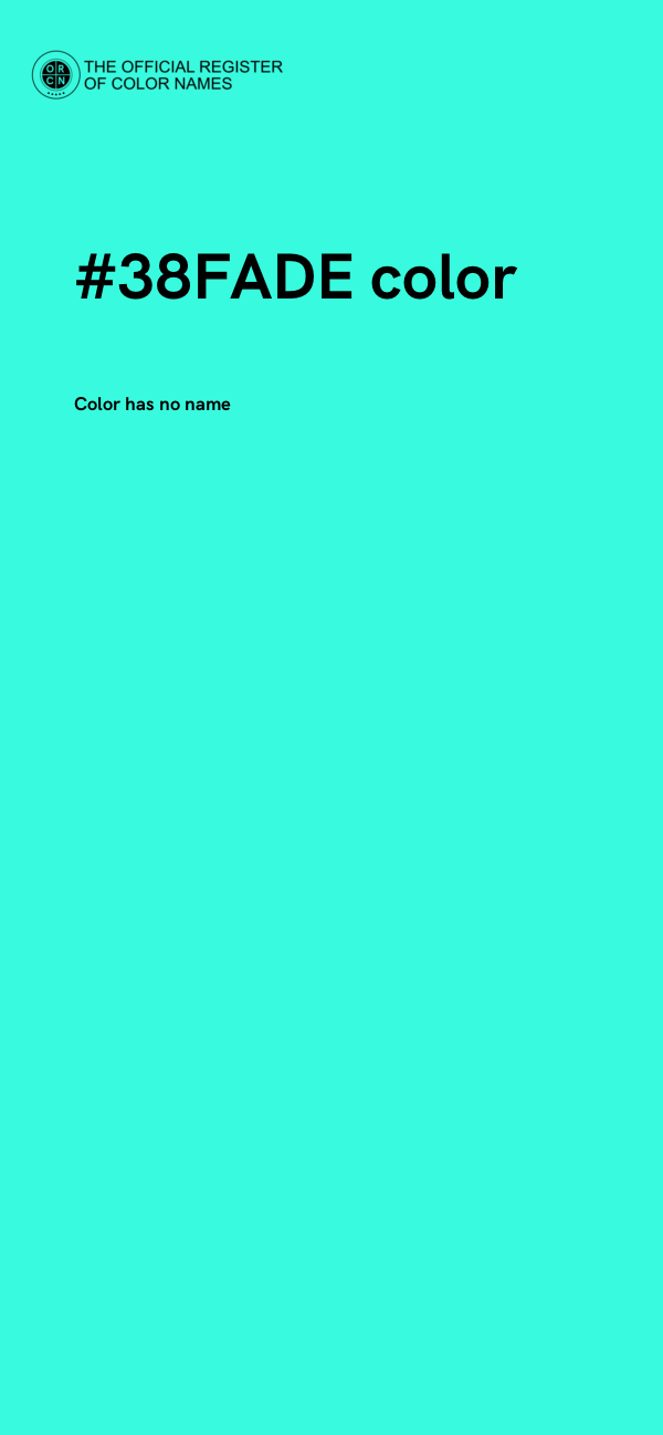 #38FADE color image