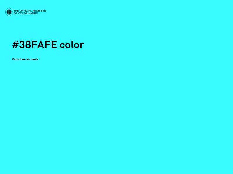 #38FAFE color image